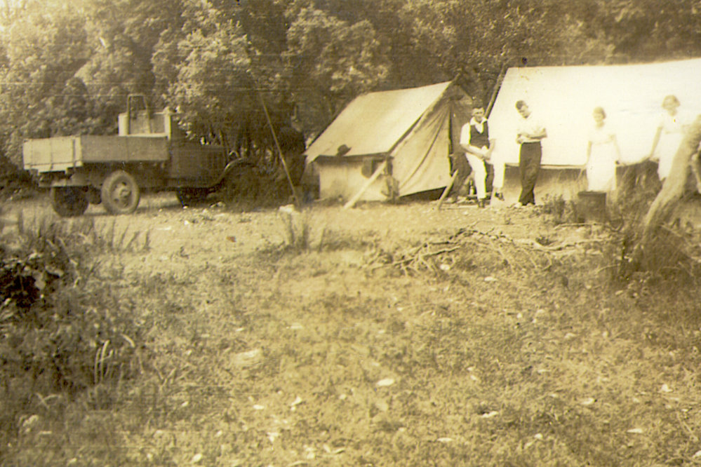 Camping at Red Rock, 1930