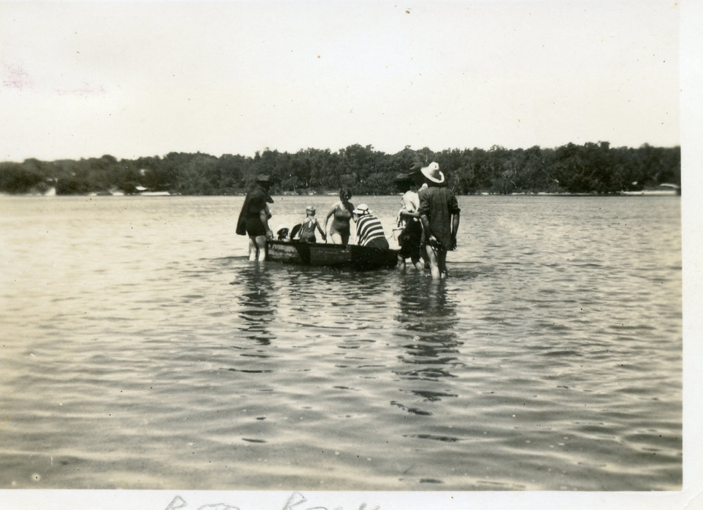  Boating on the River Red Rock 1940s