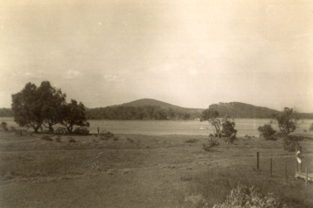 River View from front Lawson House Red Rock 1940