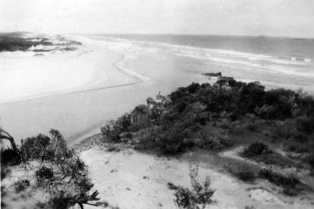 River Mouth at sandslip Red Rock 1940