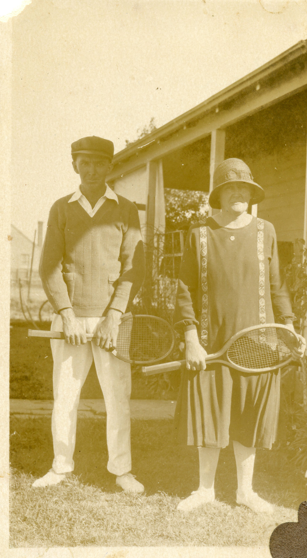 Lady &amp; Man Tennis Players 1920
