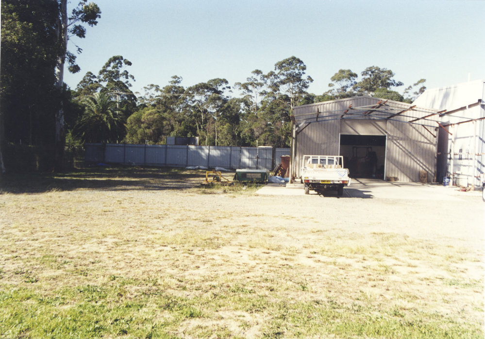 Sheds at Lot 1 on the Pacific Highway in Coffs Harbour, 1990s