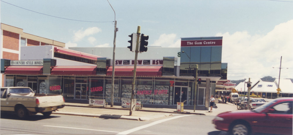 The Gam Centre on the corner of High and Grafton Streets in Coffs Harbour, 1990s