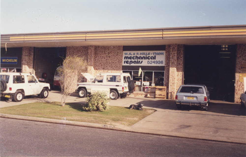 W. A. &amp; P. Mills-Thom Mechanical Repairs at 6 June Street in Coffs Harbour, 1990s