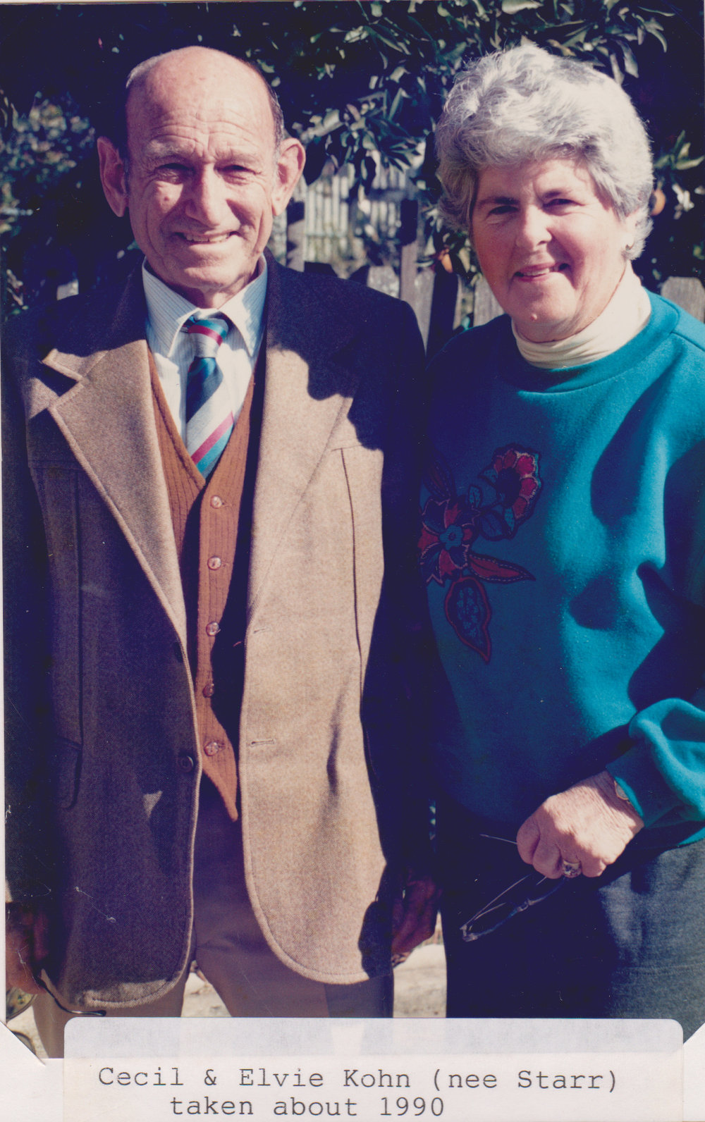 Cecil  &amp; Elvie Kohn (nee Starr) red Rock 1990