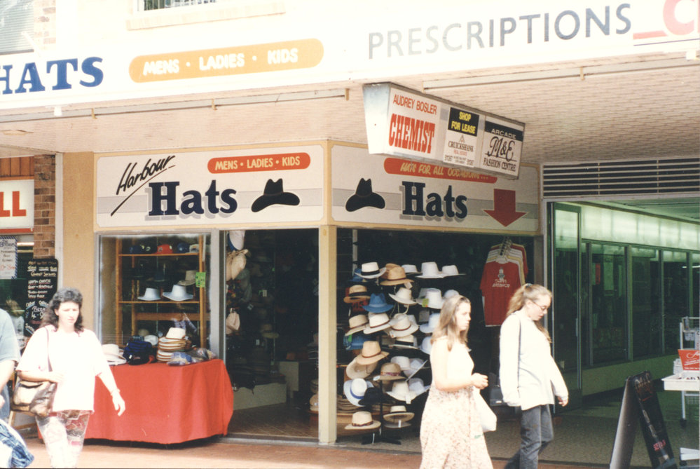 Harbour Hats at the City Centre Mall in Coffs Harbour, 1990s