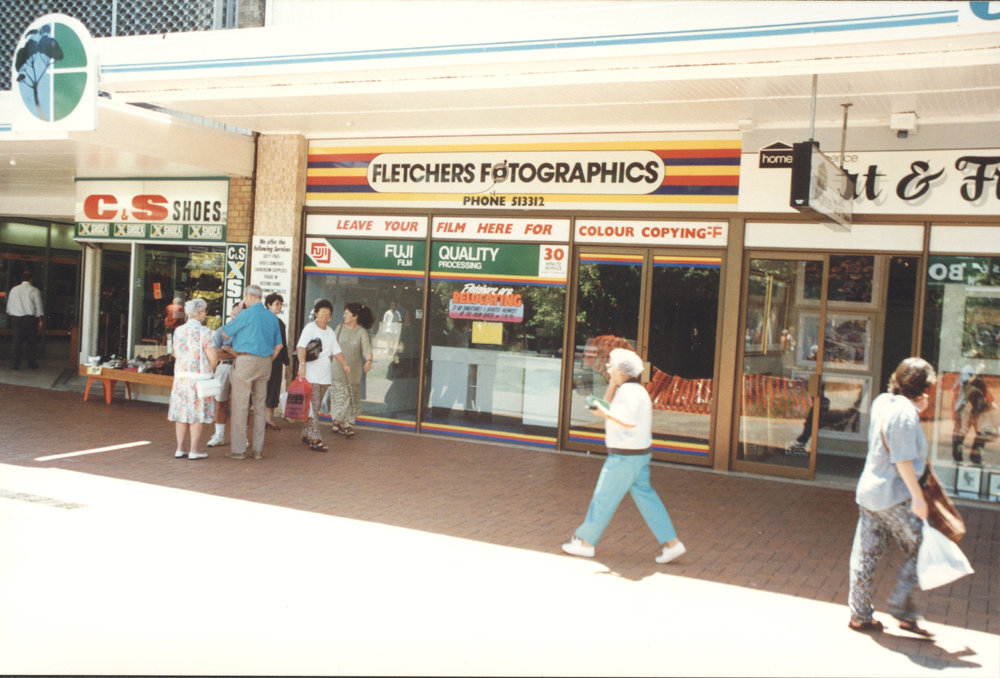 Fletchers Fotographics at the City Centre Mall in Coffs Harbour, 1990s