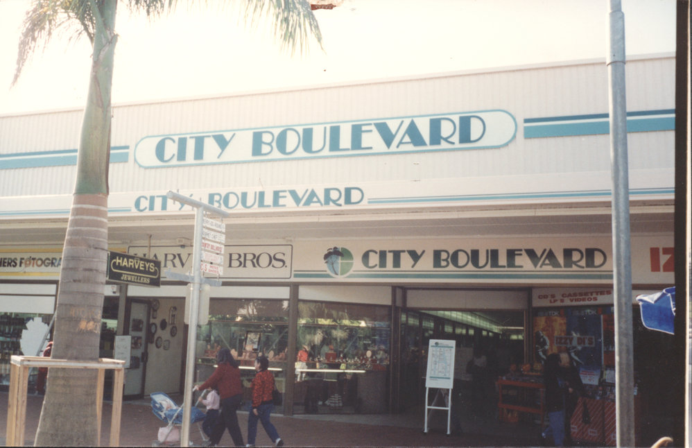 City Boulevard on the City Centre Mall in Coffs Harbour, 1990s