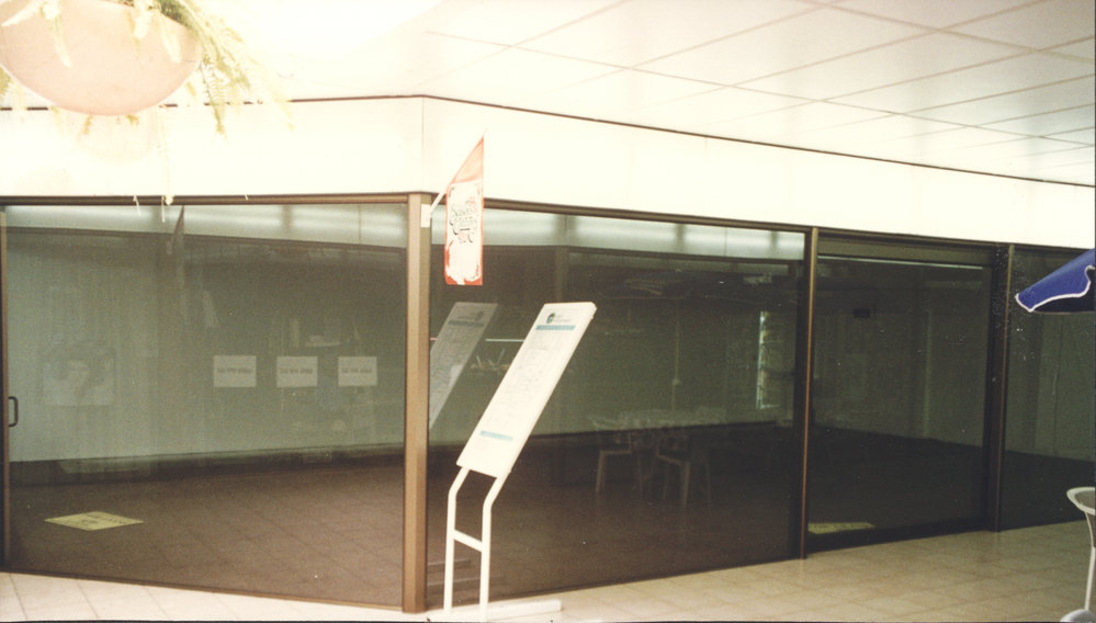 City Boulevard shops in the City Centre Mall, 1990s