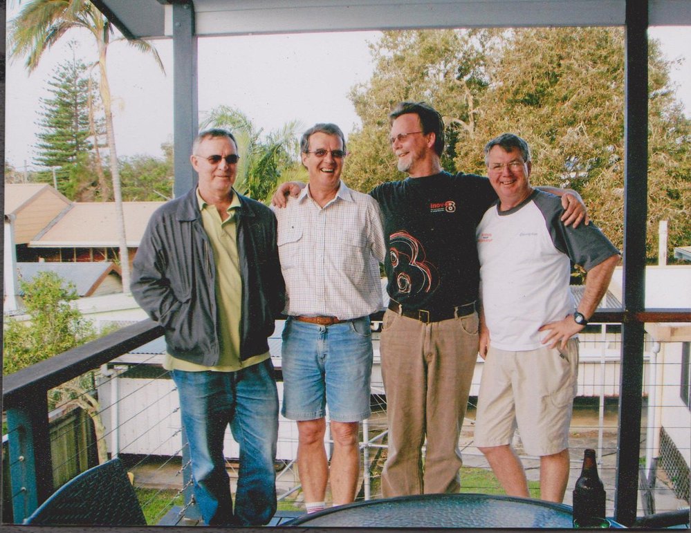4 Blokes on verandah 29 Ford Street Red Rock 2008