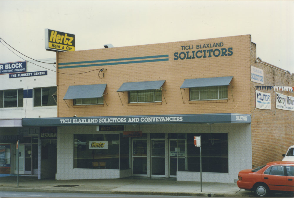 Ticli Blaxland Solicitors at 45 Grafton Street in Coffs Harbour, 1990s