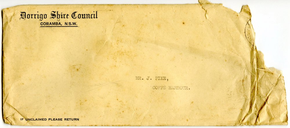 Ephemera relating to wages and pay rates for the Dorrigo Shire Council, 1939 - 1942