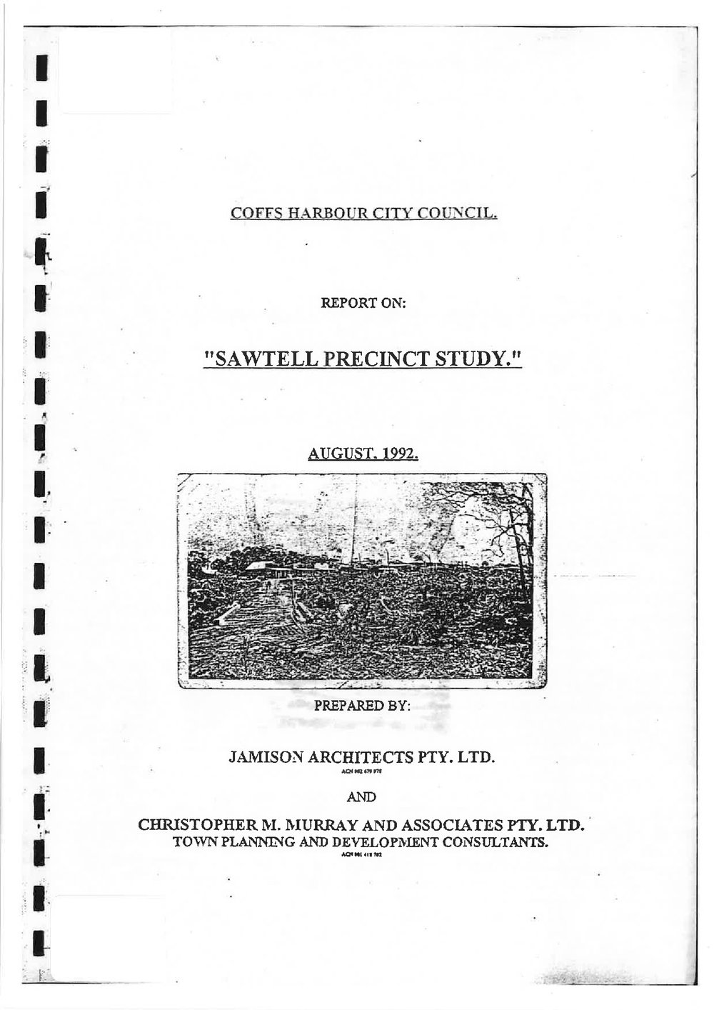 Coffs Harbour City Council Report on Sawtell Precinct Study