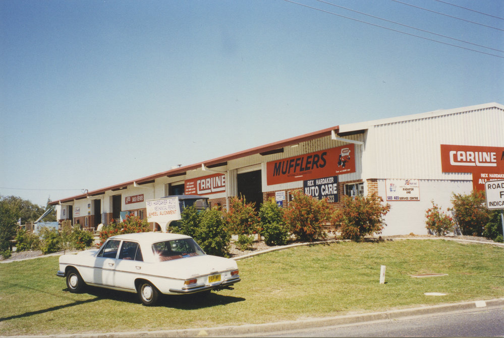 Rex Hardaker Auto Care at 26 Hulberts Road in Toormina, 1990s