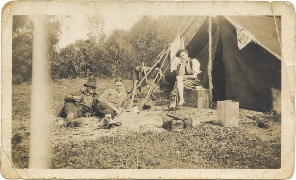 Camping at Sawtell, 1930