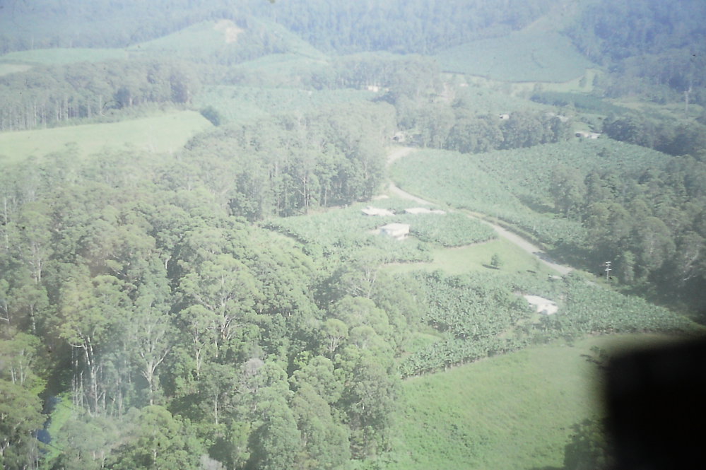 Aerial view of Coffs Harbour, 1977
