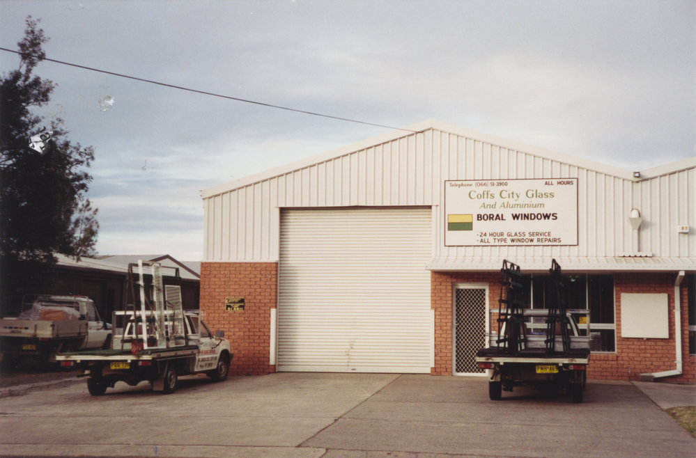 Coffs City Glass &amp; Aluminium at 16 Lawson Crescent in Coffs Harbour, 1990s