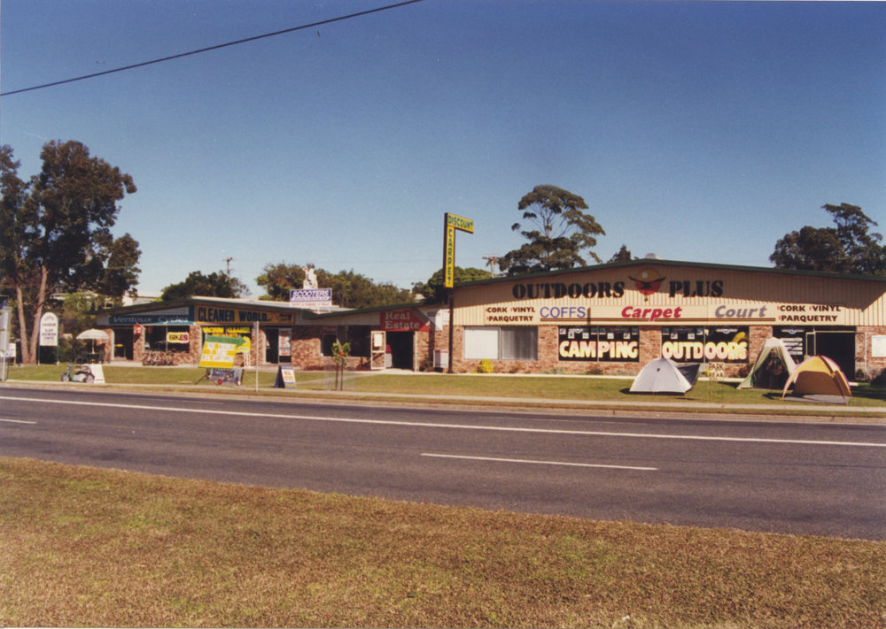 Outdoors Plus on Park Beach Road in Coffs Harbour, 1990s
