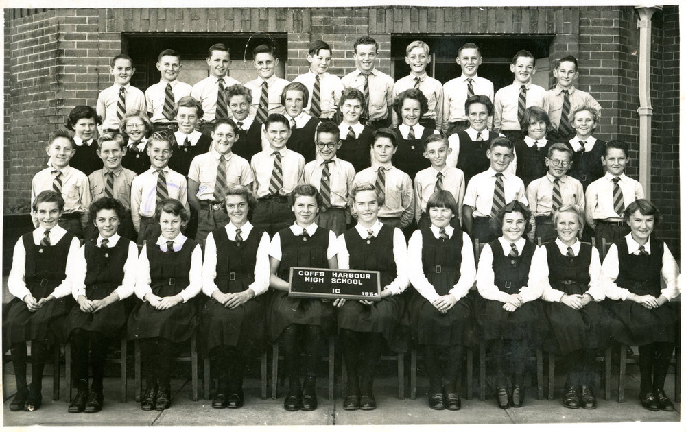 Class 1C, Coffs Harbour High School, 1954