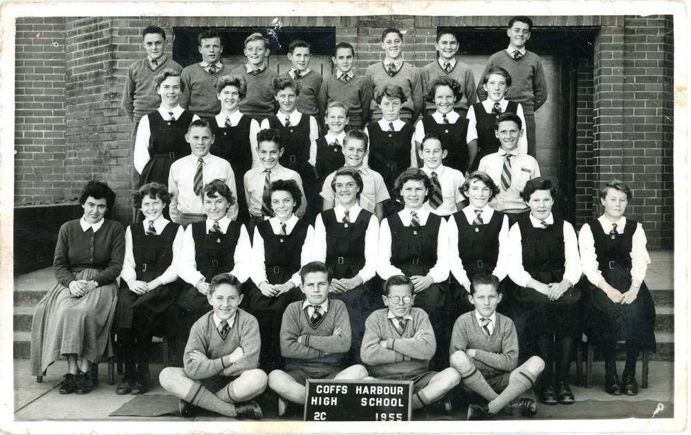 Class 2C, Coffs Harbour High School, 1955