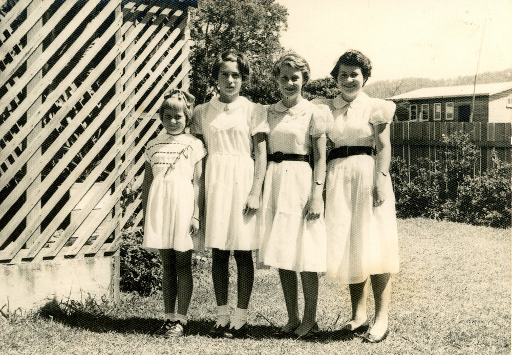 The Archer sisters, August 1954