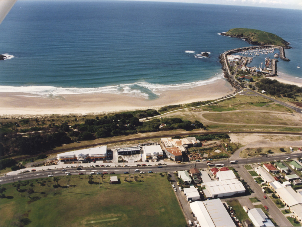Aerial view of Orlando Street near Happy Valley, 1990s