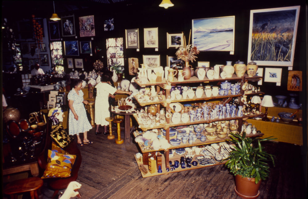 Interior of The Yellow Shed, Bellingen