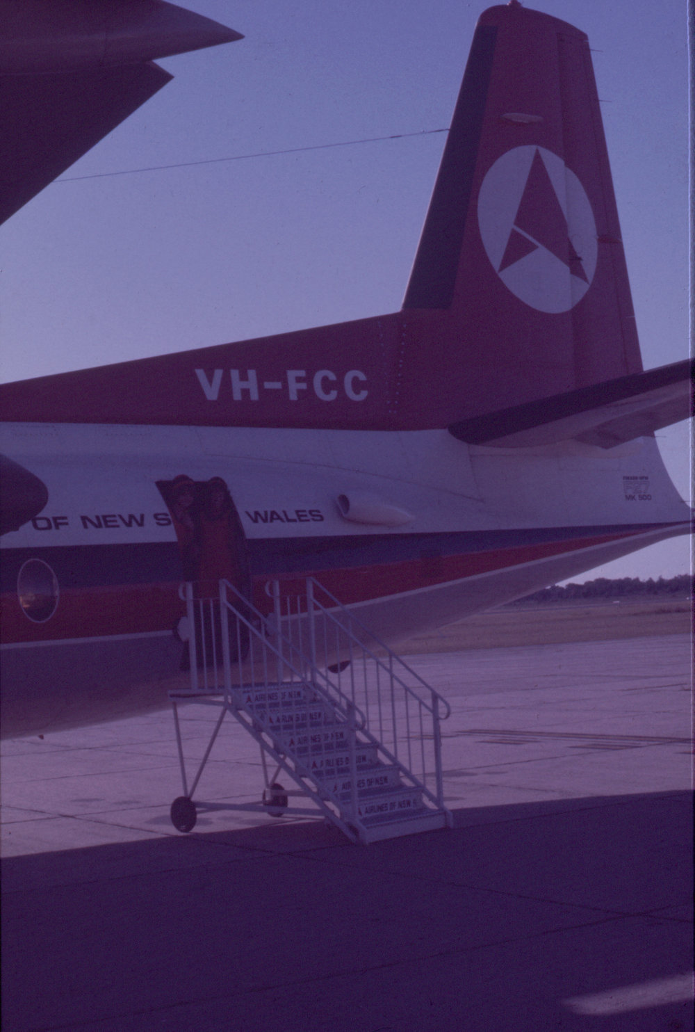 Ansett Fokker F-27 Friendship aeroplane, Coffs Harbour Airport