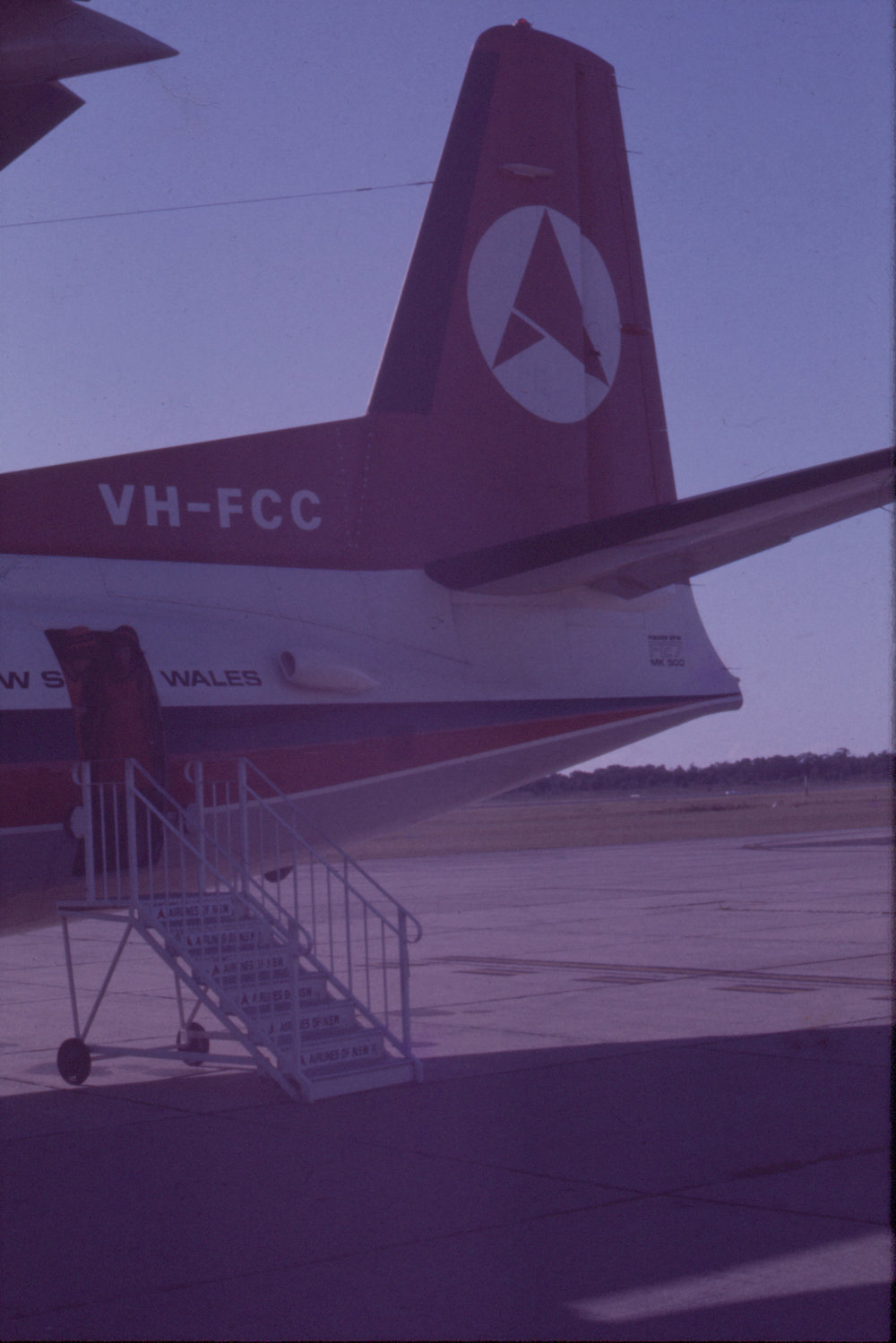 Ansett Fokker F-27 Friendship aeroplane, Coffs Harbour Airport