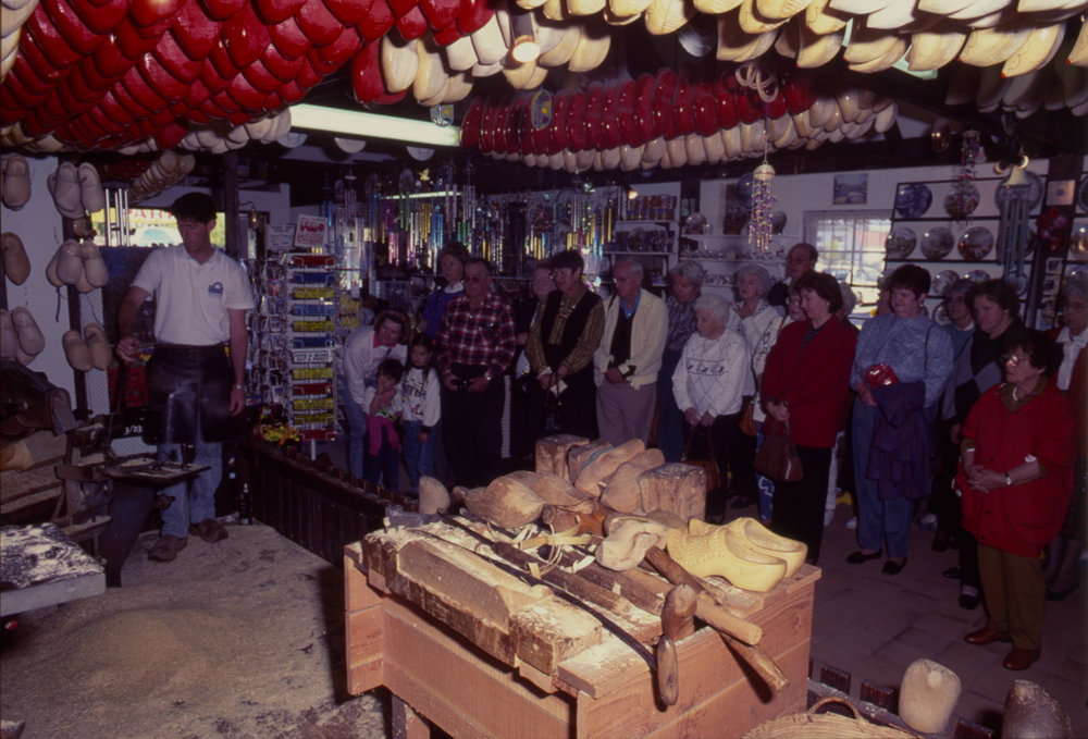 Clog making demonstration, The Clog Barn