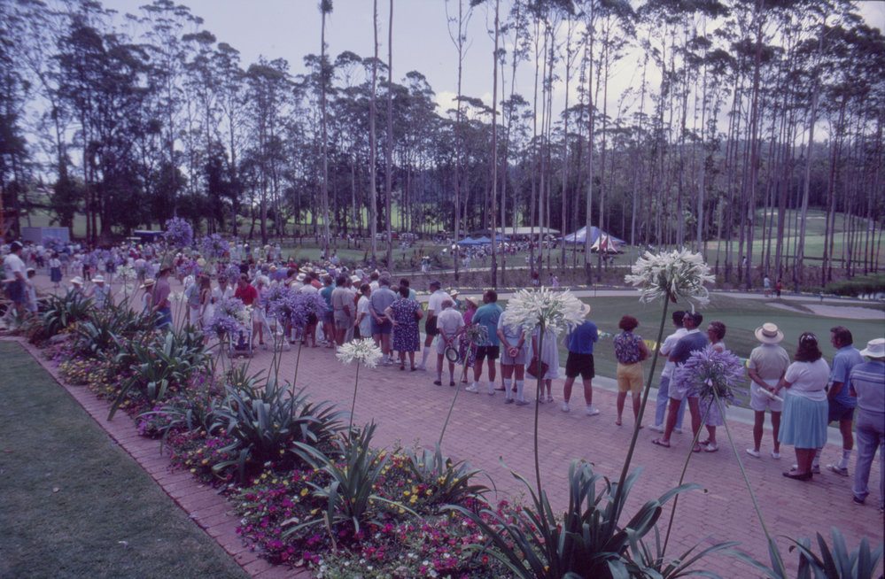 Crowds at Bonville International Golf Course