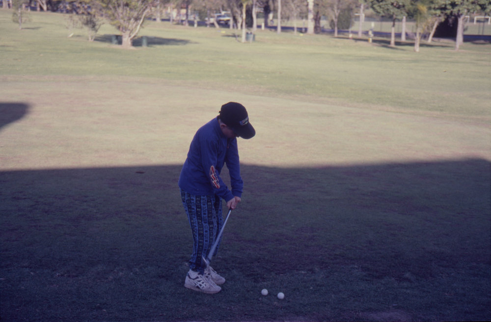 Young golfer at Bonville International Golf Course