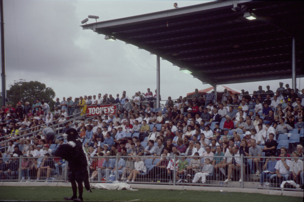 Western Suburbs Magpies mascot, Coffs Harbour International Stadium, 14 February 1995