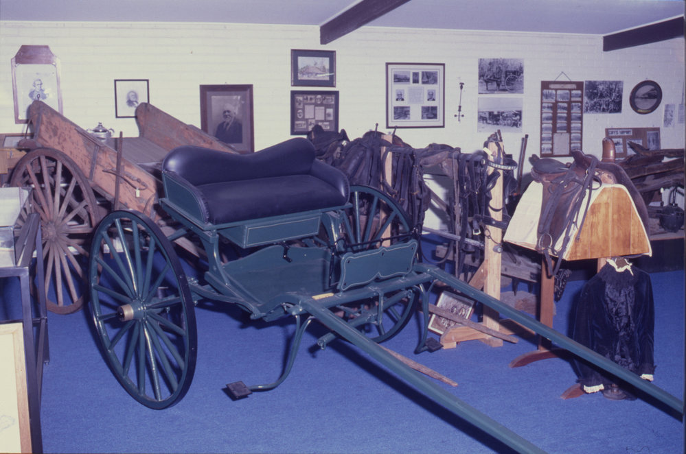 Sulky and spring cart display, Coffs Harbour Regional Museum