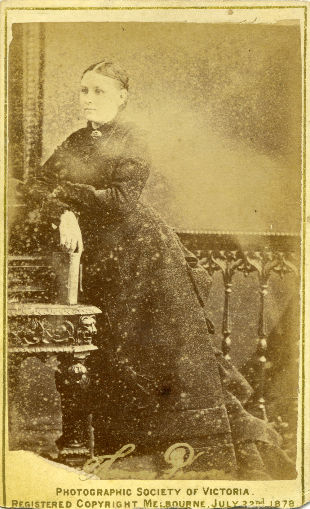 Portrait of Eva Carmichael, July 1878