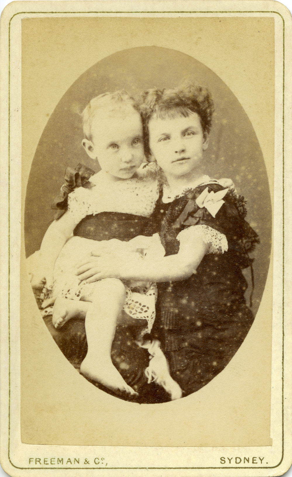 Portrait of two young girls, c. 1874