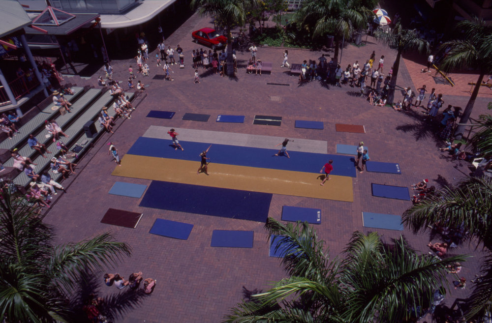 Gymnastics demonstration, City Centre Mall