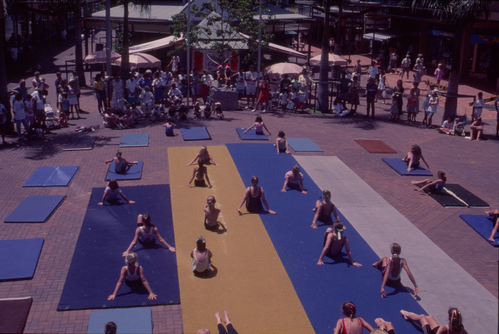 Gymnastics demonstration, City Centre Mall