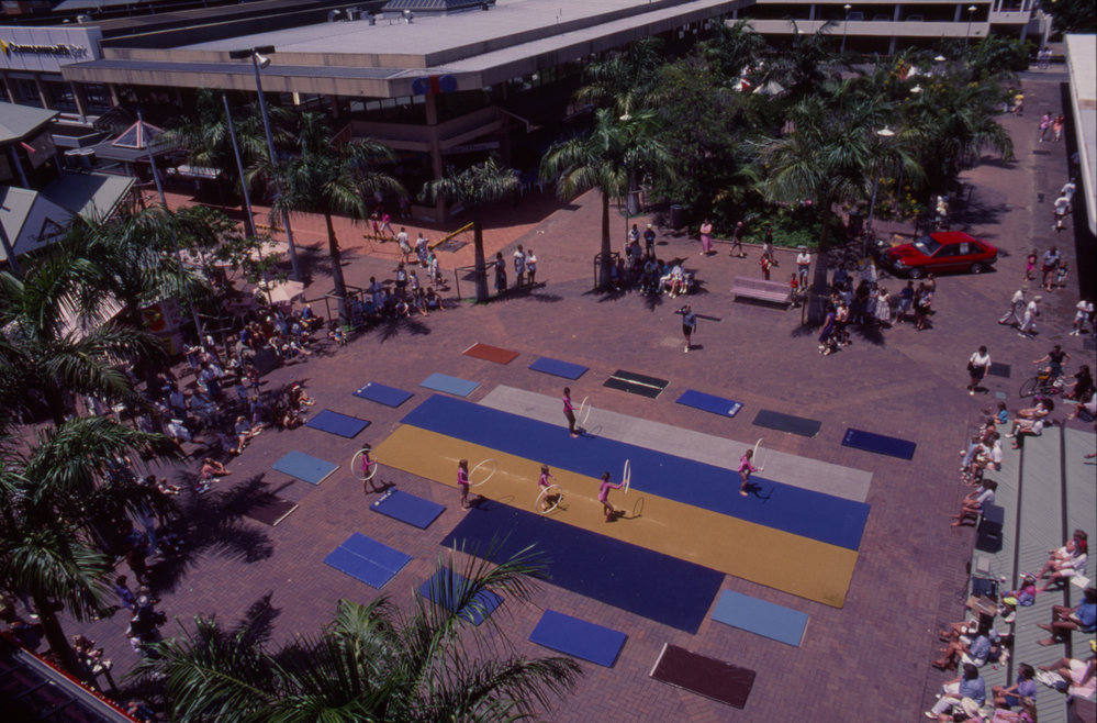 Gymnastics demonstration, City Centre Mall