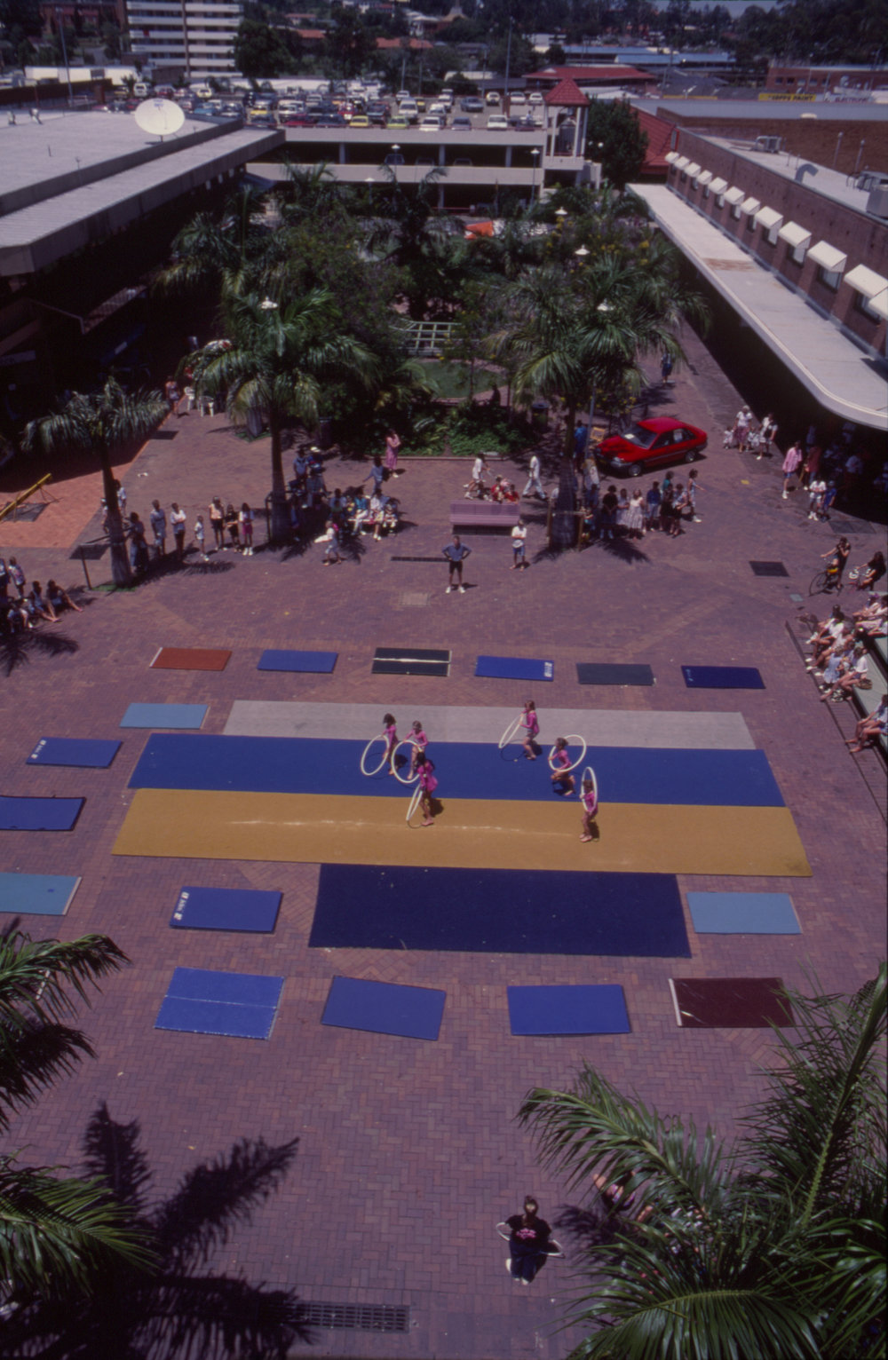 Gymnastics demonstration, City Centre Mall