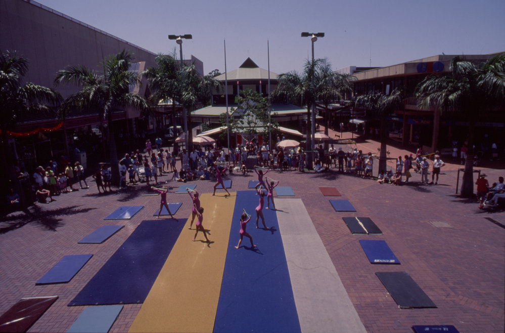 Gymnastics demonstration, City Centre Mall