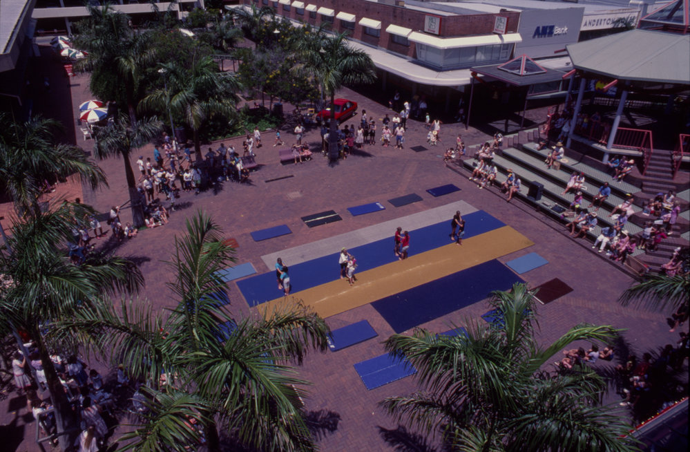 Gymnastics demonstration, City Centre Mall