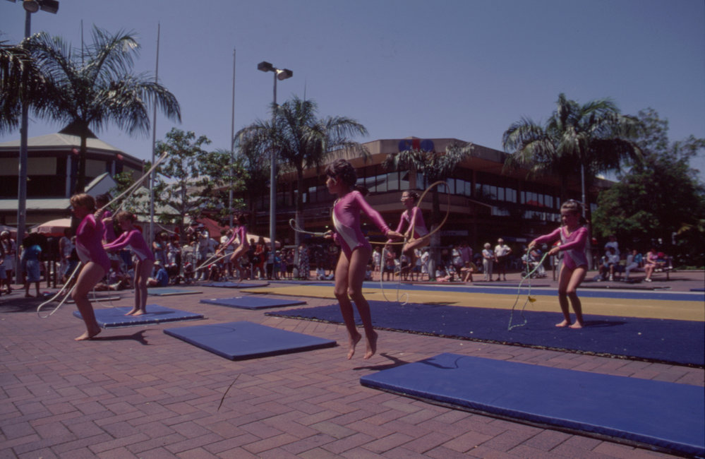 Gymnastics demonstration, City Centre Mall