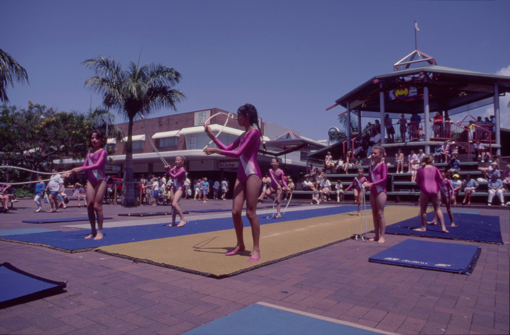 Gymnastics demonstrations, City Centre Mall