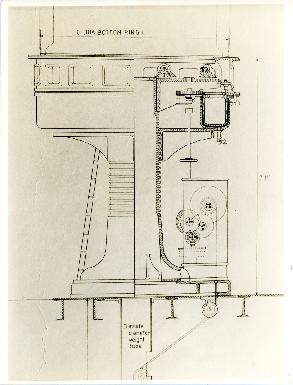 Schematic of the First Order Optic used in the South Solitary Island Lighthouse