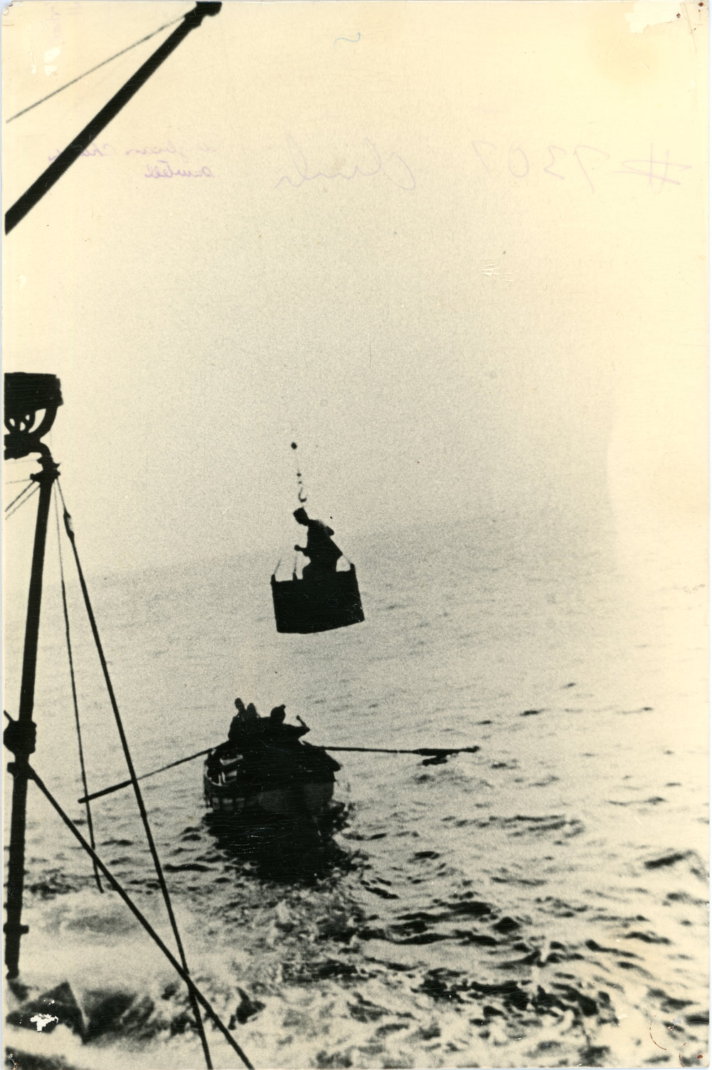 Basket landing at South Solitary Island