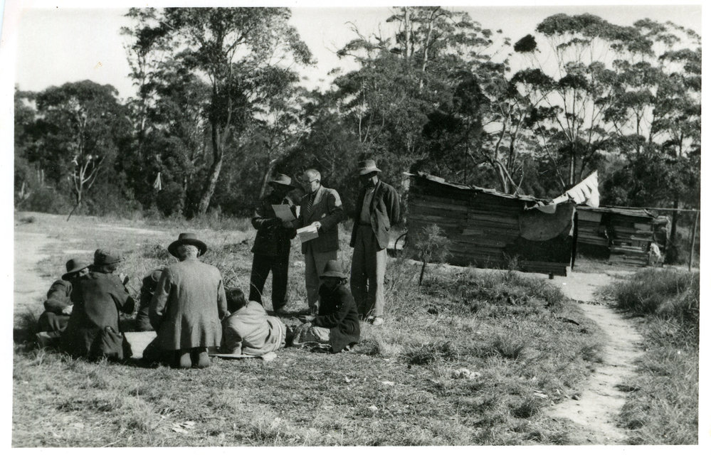Jack Gerard with companions, c. 1950s