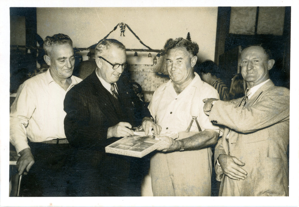 Jack Gerard with Vic Reddacliff and colleagues, c. 1950s