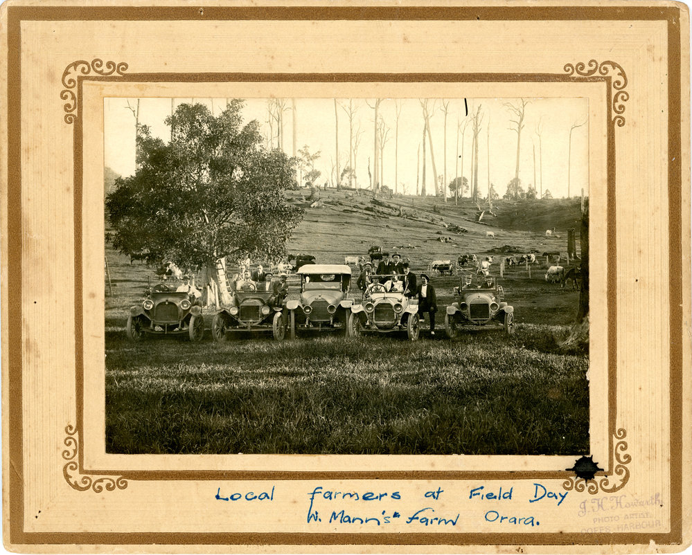 Local farmers at a Field Day on William Mann's farm, November 1916