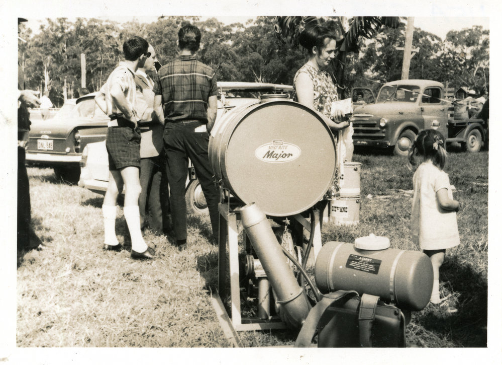 Banana spray misters at a Field Day